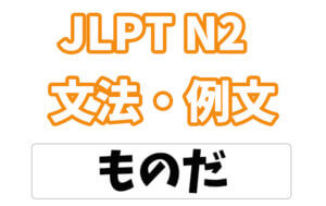 【JLPT N2】文法・例文:〜ものだ(当然 / 忠告・義務)