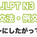 【JLPT N3】文法・例文:〜にしたがって