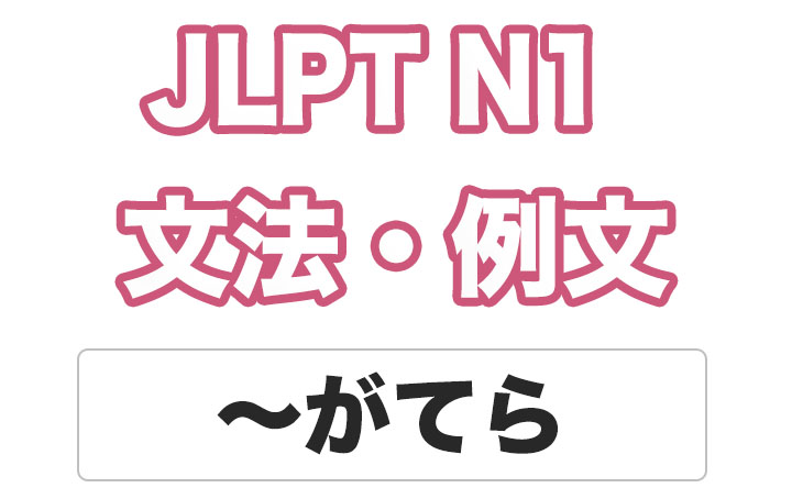 【JLPT N１】文法・例文：〜がてら