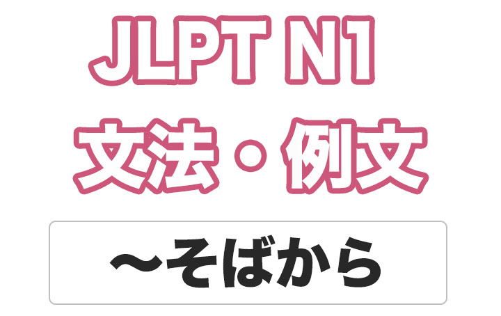 【JLPT N１】文法・例文：〜そばから