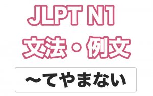 【JLPT N1】文法・例文:〜てやまない