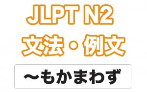 【JLPT N2】文法・例文:〜もかまわず