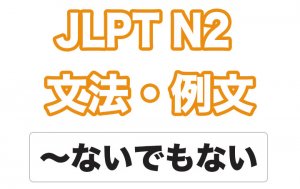 【JLPT N2】文法・例文:〜ないでもない / 〜ないものでもない