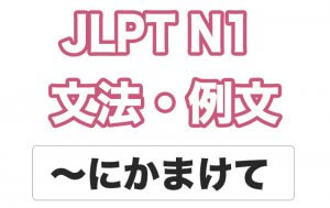 【JLPT N1】文法・例文:〜にかまけて
