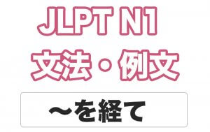 【JLPT N1】文法・例文:〜を経て