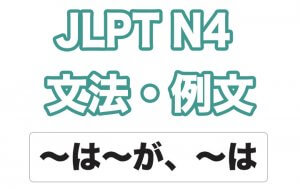 【JLPT N4】文法・例文：〜は〜が、〜は（対比）
