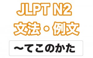 【JLPT N2】文法・例文:〜てこのかた