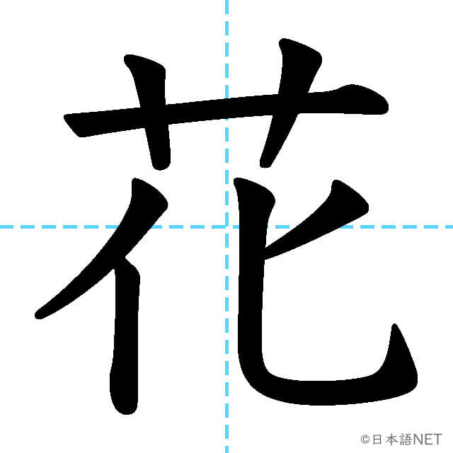 【JLPT N5漢字】「花」の意味・読み方・書き順