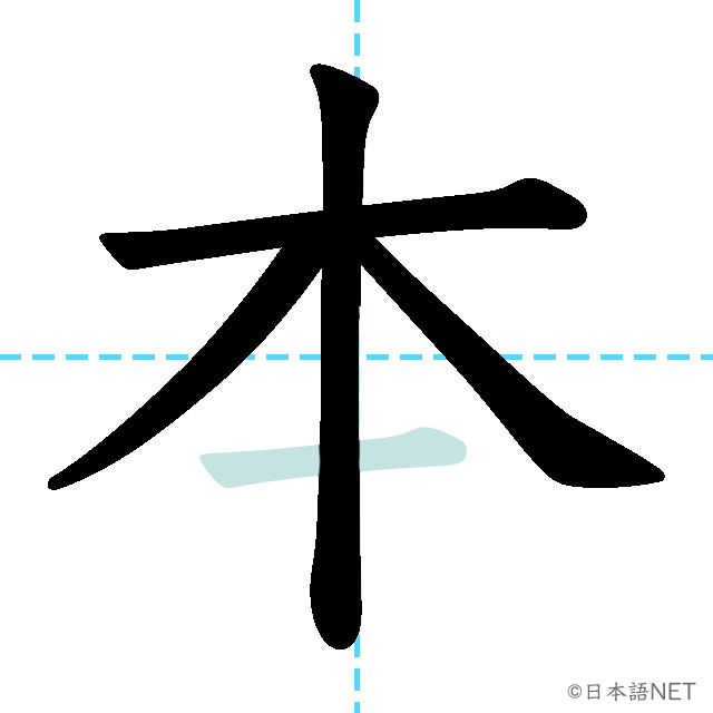 【JLPT N5漢字】「本」の意味・読み方・書き順 - 日本語NET