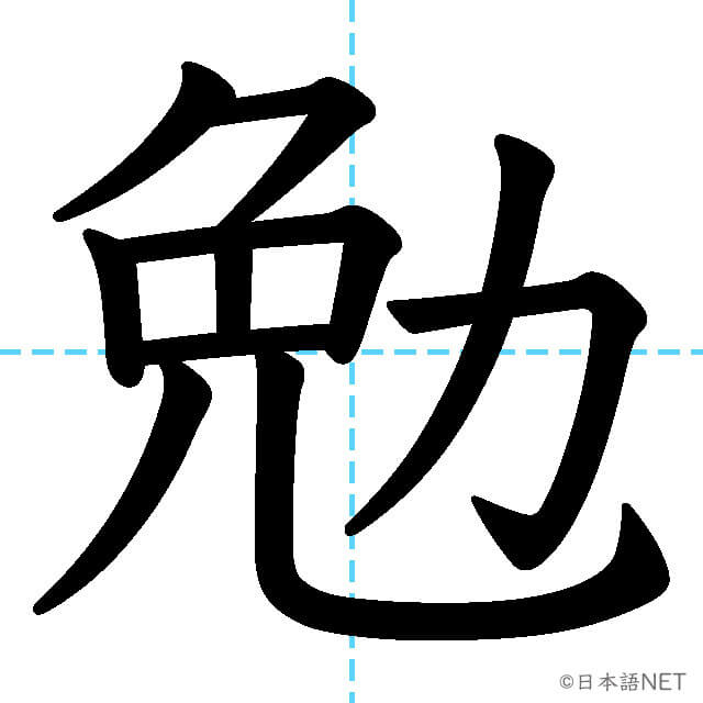 【JLPT N4漢字】「勉」の意味・読み方・書き順