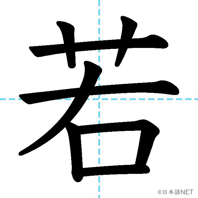 【JLPT N3漢字】「若」の意味・読み方・書き順