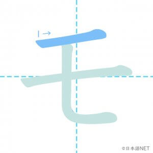 カタカナ モ の書き順 日本語net