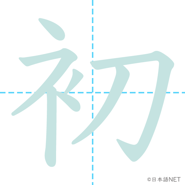 漢字「初」の書き順