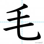 【JLPT N2漢字】「毛」の意味・読み方・書き順