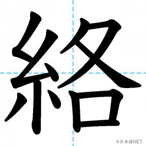 【JLPT N3漢字】「絡」の意味・読み方・書き順