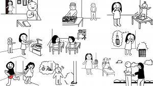 〜られる（間接受身）