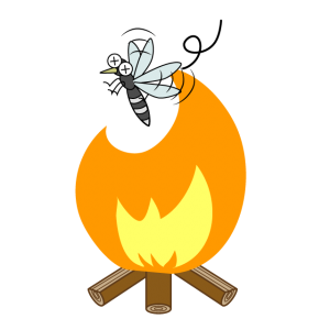 【故事・ことわざ】飛んで火に入る夏の虫（とんでひにいるなつのむし）