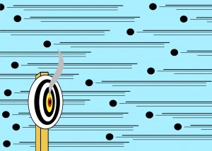 【故事・ことわざ】下手な鉄砲も数撃ちゃ当たる（へたなてっぽうもかずうちゃあたる）