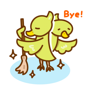 【故事・ことわざ】立つ鳥跡を濁さず（たつとりあとをにごさず）