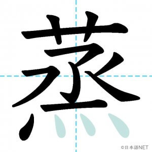 Jlpt N2漢字 蒸 の意味 読み方 書き順 日本語net