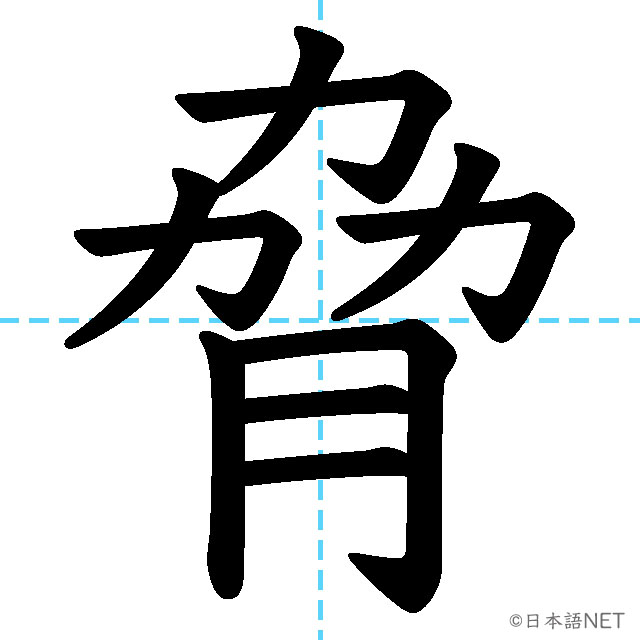 【JLPT N1漢字】「脅」の意味・読み方・書き順