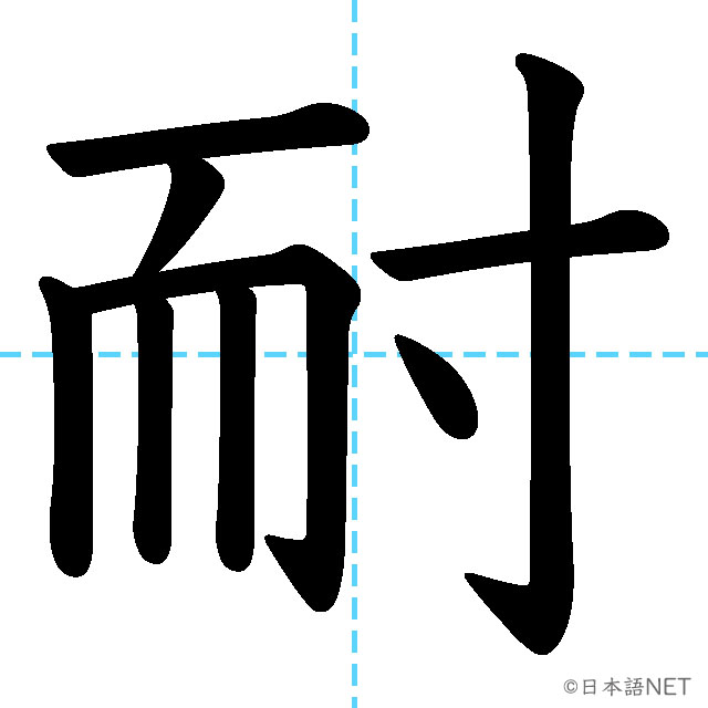 【JLPT N1漢字】「耐」の意味・読み方・書き順