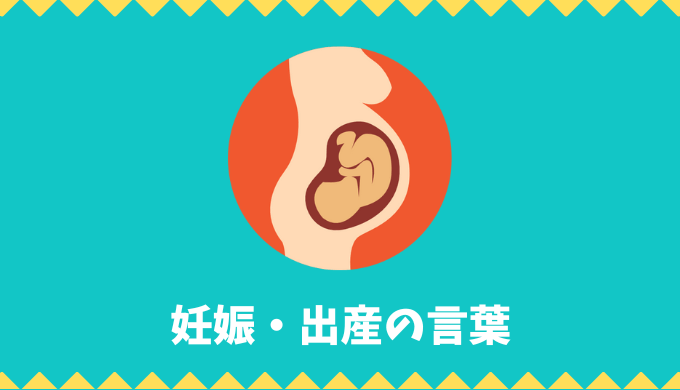 【日本語語彙】「妊娠・出産」の言葉リスト